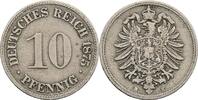 Deutsches Reich 10 Pfennig 1875 H TTB-