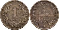 Kaisertum Österreich 1 Filler Kaiser Franz Joseph I. 1848-1916 -