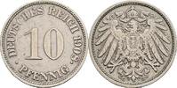 Deutsches Reich 10 Pfennig 1908 G TTB zaponiert