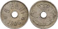 Rumänien 5 Bani 1906 J ss 2,50 EUR prix TTC + 10,00 EUR frais d'envoi