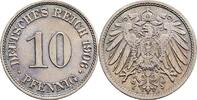 Deutsches Reich 10 Pfennig 1906 A SUP gereinigt