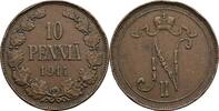 Finnland Großfürstentum (1809-1917) 10 Penniä Nikolaj II. 1894-1917 -