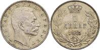 Königreich Serbien 1 Dinar Peter I. 1903-1918 -