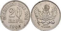 Fürstentum Montenegro 20 Para Nikola I. 1860-1918 -