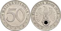 50 Reichspfennig 1938 F Deutsches Drittes Reich  vz
