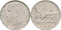 50 Centesimi 1920 Italien Vittorio Emanuele III. ss, kl. Rf.