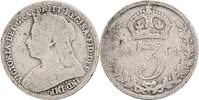 Großbritannien 3 Pence Victoria 1837-1901 -