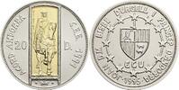 Andorra 20 Diners Ramon Berenguer III. / mit 1,6 g Inlay aus Gold .916 2/3 -
