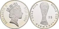 Fidschi Inseln 2 Dollars Fussball WM 2006 Deutschland -