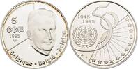 Belgien 5 Ecu 50 Jahre Vereinte Nationen / Albert II. (1993-2013) -