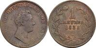 Baden 1 Kreuzer Carl Leopold Friedrich 1830-1852 -