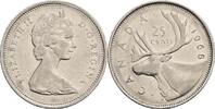 Kanada 25 Cents 1968 ss 2,50 EUR prix TTC + 10,00 EUR frais d'envoi