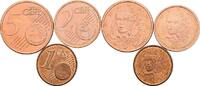 Frankreich 1+2+5 Cent -
