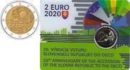 Slowakije 2 Euro2020 '20 jaar lid OECD' in Coincard -