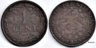 Netherlands Nederland 1925 1 Cent Wilhelmina F- -