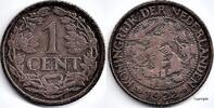 Netherlands Nederland 1922 1 Cent Wilhelmina F -