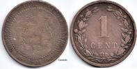 Netherlands Nederland 1901a 1 Cent Wilhelmina ca ZG 'Koningrijk' -