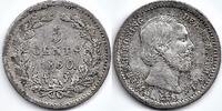 Netherlands Nederland 1850 5 Cent Willem III F+ met 'N-variant' -