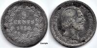 Netherlands Nederland 1850 5 Cent Willem III -
