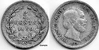 Netherlands Nederland 1859 5 Cent Willem III F+ -