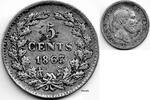 Netherlands Nederland 1863 5 Cent Willem III -