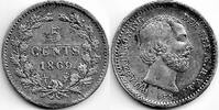 Netherlands Nederland 1869 5 Cent Willem III -