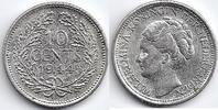 Netherlands Nederland 1944 E + S 10 Cent Wilhelmina P+ -