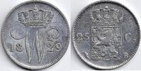 Netherlands Nederland 1826U 25 Cent Willem I P- -