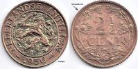  1956 Nederlandse Antillen Nederlandse Antillen 1956 2,5 Cent Juliana  met stempelbarstje unz
