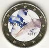 Gekleurde euromunten 2 Euro Finland 2011 200 jaar bank van Finland Gekl. 135/1 -