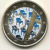 Gekleurde euromunten 2 euro Finland 2014 Ilmari Tapiovaara Gekleurd -