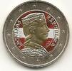 Gekleurde euromunten 2 Euro Letland 2014 gekleurd Type 2 -