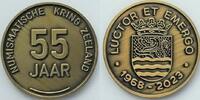 2023  Penning  55 jaar Numismatische Kring Zeeland  Oplage slechts 100 exemplaren. 