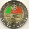 Gekleurde euromunten 2 Euro Portugal 2008 Mensenrechten Gekleurd 065/2 -