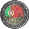 Gekleurde euromunten 2 Euro Portugal 2007 Voorzitter EU Gekleurd 050/ -