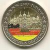Gekleurde euromunten 2 Euro Duitsland 2007 Mecklenburg gekleurd A -
