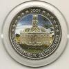 Gekleurde euromunten 2 Euro Duitsland 2009 Saarland gekleurd G -