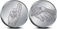 Nederland 2014 Koningspenning '1 jaar Koningschap' in coincard -