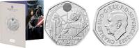 Verenigd Koninkrijk  Groot Brittannië 2023 50 Pence Star Wars - Darth vader and emporor Palpatine Bu