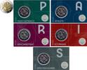 Speciale 2 euromunten 2 euro Frankrijk 2024 'Olympics' in coincard PARIS (serie van 5 stuks) -