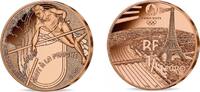 Frankrijk 2024 Frankrijk 2024 ¼ Euro 'Polsstokhoogspringen' unz 6,95 EUR  + 15,50 EUR frais d'envoi