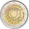 Slovenië 2 Euro2015 Europese vlag -