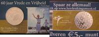 Nederland 5 Euro Nederland 2005 5 euro 60 jaar vrede en vrijheid In Coincard -