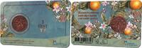 Nederland 1 Cent Nederland 2024 'laatste bronzen 1 cent ' in coincard 1919 -