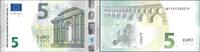 Euro Biljetten 5 Euro Biljet met handtekening M. Draghi Z/Z004F5 -