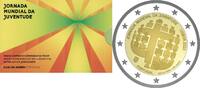 Speciale 2 euromunten 2 euro Portugal 2023 'Jongerendagen Lissabon' -
