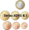Duitsland Series2018 ADFGJ Zonder de 2 euromunt -