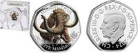 Verenigd Koninkrijk 50 pence Groot Brittannië 2024 50 Pence 'Ice Age Giants- Steppe Mammoth' Zilver -