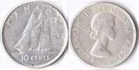 Canada 10 cents 1962 F