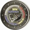Gekleurde euromunten 2 Euro Andorra 2016 150 jaar hervorming van 1866 gekleurd -